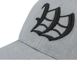 Discount Kiddo Cap Kids W Letter 3d Heather Adjustable - Grey
