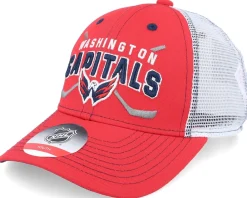 Trucker-Outerstuff Kids Washington Capitals Lockup Meshback /White Trucker - Red