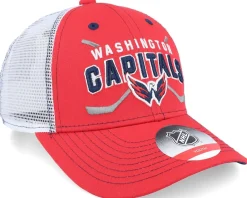 Trucker-Outerstuff Kids Washington Capitals Lockup Meshback /White Trucker - Red