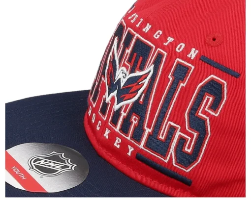 Hot Outerstuff Kids Washington Capitals Logo Flatbrim Cap /Navy Snapback - Red