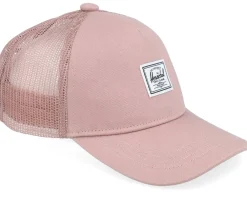 Trucker-Herschel Kids Whaler Cotton Mesh Cap Ash Rose A-Frame Trucker -