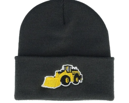 Kids-Kiddo Cap Kids Wheel Loader Graphite Grey Cuff -