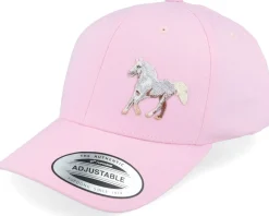 Kids-Kiddo Cap Kids White Horse Side Pink Adjustable -