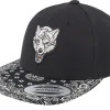 Kids-Kiddo Cap Kids White Wolf Black/Paisley Snapback -