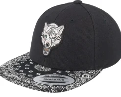 Kids-Kiddo Cap Kids White Wolf Black/Paisley Snapback -