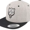 Outlet Kiddo Cap Kids White Wolf Heather Grey/Black Snapback -