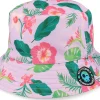 Buckets-Headster Kids Wild Hibiscus Pink Hat Bucket -