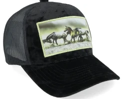 Discount Calza Pennello Kids Wild Horses Velvet Trucker - Black