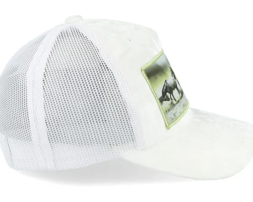 Trucker | Kids-Calza Pennello Kids Wild Horses Velvet Trucker - White