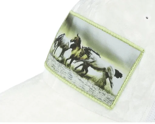 Trucker | Kids-Calza Pennello Kids Wild Horses Velvet Trucker - White