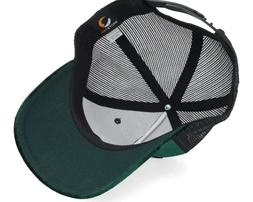 Trucker | Velvet Caps-Public Domain Kids Youth Japan Velvet /Black Trucker - Green