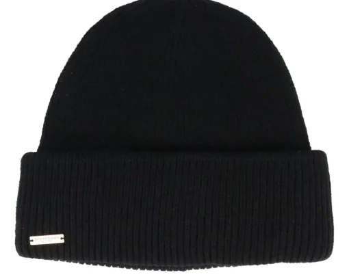 Best Seeberger Knit Beanie With Turn-up Cuff - Black