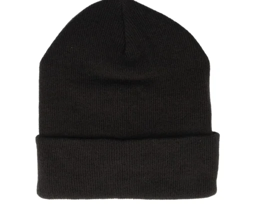 Cuff Beanies-American Needle Knit NHL 100% Arcylic Black Cuff -