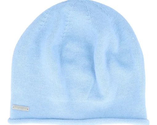 Hot Seeberger Knitted Light Beret Beanie - Blue