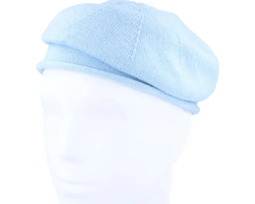 Hot Seeberger Knitted Light Beret Beanie - Blue