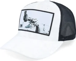 Trucker-Calza Pennello Knotted Gun Velvet /Black A-frame Trucker - White