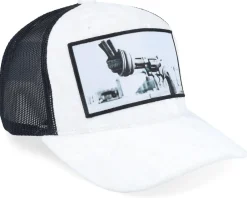 Trucker-Calza Pennello Knotted Gun Velvet /Black A-frame Trucker - White