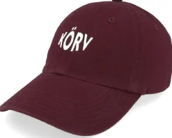 Online Kiosken Körv Burgundy Dad Cap - Red