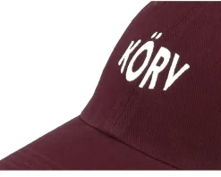 Online Kiosken Körv Burgundy Dad Cap - Red