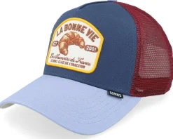 Trucker-Djinns La Bonne Vie #2 Navy/Blue/Wine A-Frame Trucker -