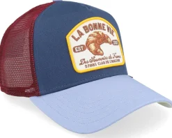 Trucker-Djinns La Bonne Vie #2 Navy/Blue/Wine A-Frame Trucker -