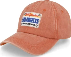 Fashion Iconic LA License Plate Red Dad Cap -