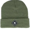 Skate-DC Label Beanie Four Leaf Clover Cuff -