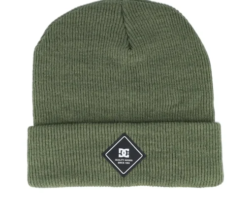 Skate-DC Label Beanie Four Leaf Clover Cuff -