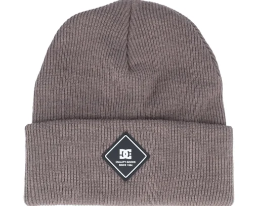 Skate-DC Label Beanie Plum Truffle Cuff - Purple