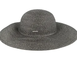 Online Stetson Ladies Toyo Black/Grey Sun Hat -
