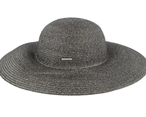 Online Stetson Ladies Toyo Black/Grey Sun Hat -