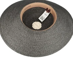 Online Stetson Ladies Toyo Black/Grey Sun Hat -