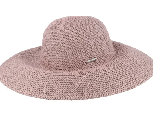 Sun Hat-Stetson Ladies Toyo Dusty Rose Sun Hat -