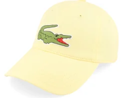 Online Lacoste Large Logo Jaune Dad Cap - Yellow