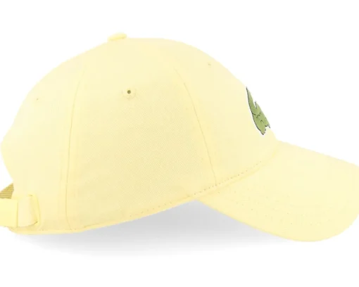 Online Lacoste Large Logo Jaune Dad Cap - Yellow