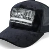 Trucker-Public Domain Last Supper Velvet Trucker - Black