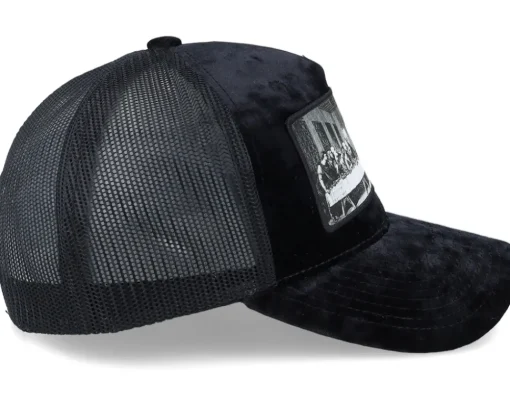 Trucker-Public Domain Last Supper Velvet Trucker - Black