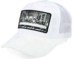 Trucker-Public Domain Last Supper Velvet Trucker - Black