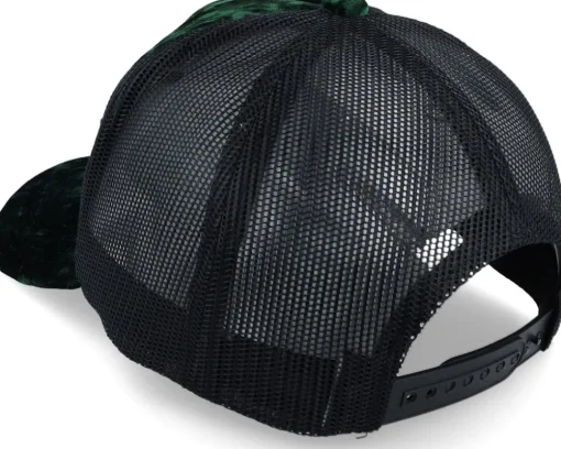 Trucker | Velvet Caps-Public Domain Last Supper /Black Velvet Trucker - Green