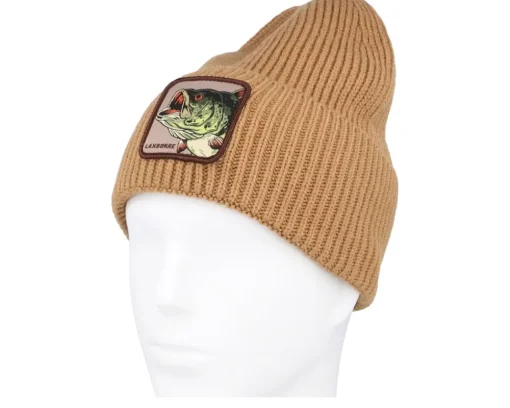 Cuff Beanies-Skillfish Laxborre Recycled Oversized Cuff - Brown