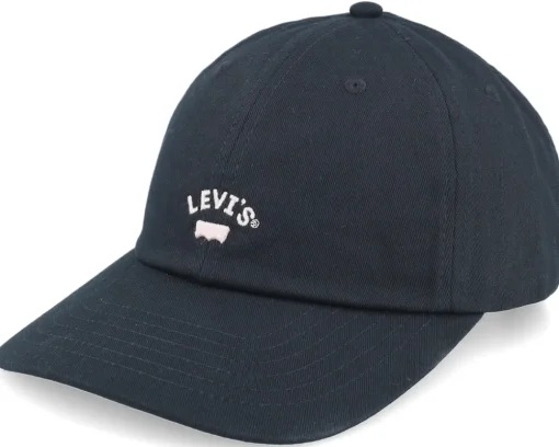 Sale Levi's Lazy Girl Logo Cap Regular Black Dad Cap -