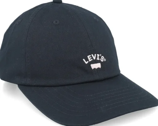 Sale Levi's Lazy Girl Logo Cap Regular Black Dad Cap -