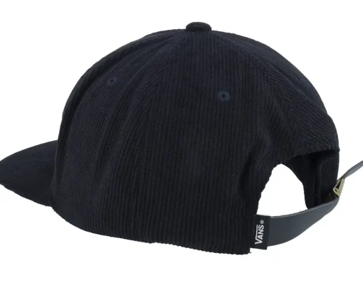 Snapback-Vans Leisure Low Unstructured Black Strapback -