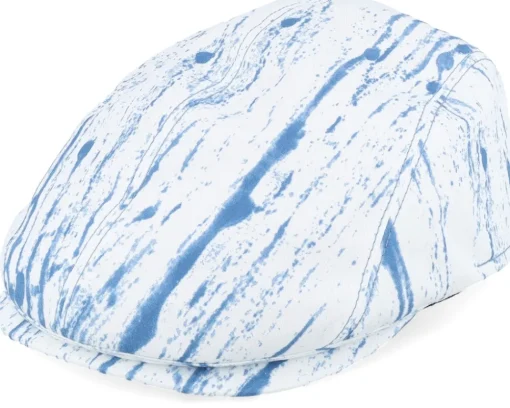 Flat Caps-Mayser Lennart Denim Raw White Flat Cap -