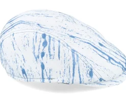 Flat Caps-Mayser Lennart Denim Raw White Flat Cap -