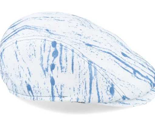 Flat Caps-Mayser Lennart Denim Raw White Flat Cap -