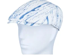 Flat Caps-Mayser Lennart Denim Raw White Flat Cap -