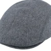 Flat Caps-Mayser Lennart Pure Wool Blend Grey Flat Cap -