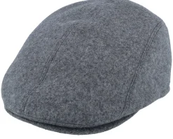 Flat Caps-Mayser Lennart Pure Wool Blend Grey Flat Cap -