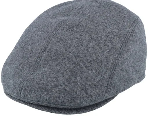 Flat Caps-Mayser Lennart Pure Wool Blend Grey Flat Cap -